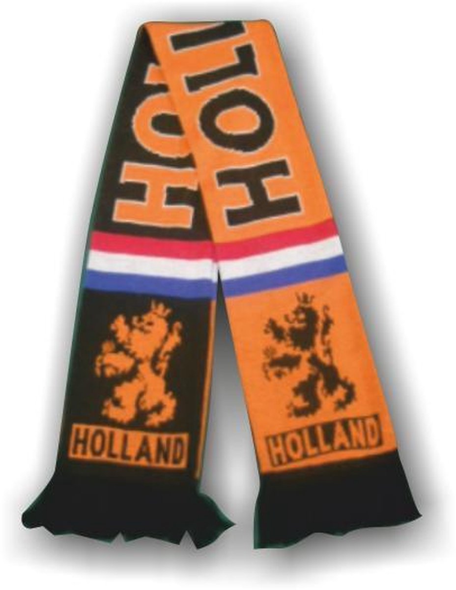 Sjaal oranje/zwart holland