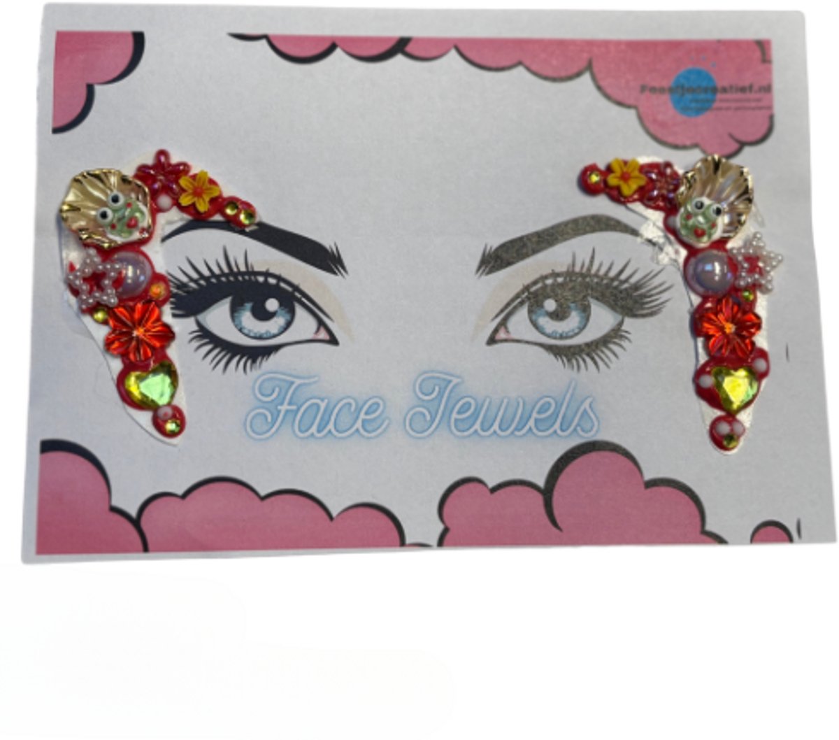 Oeteldonk - face jewel- gezichtsticker - kikker -