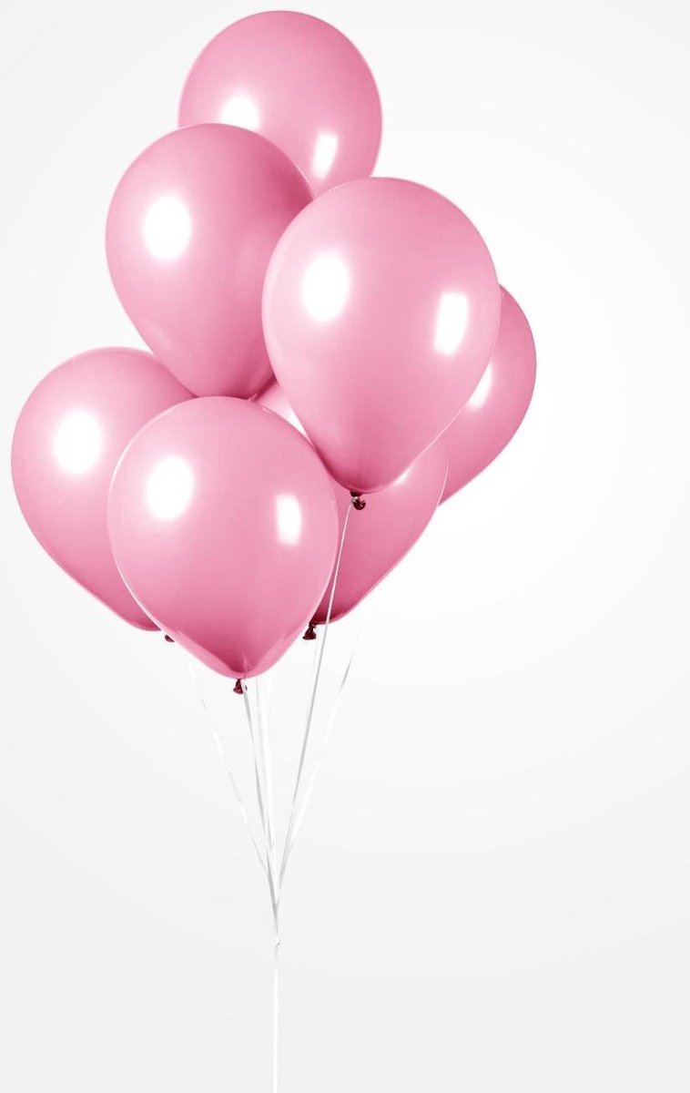 25 Ballonnen Licht Roze , 30 cm , Helium geschikt, Verjaardag, Feest, Geboorte meisje