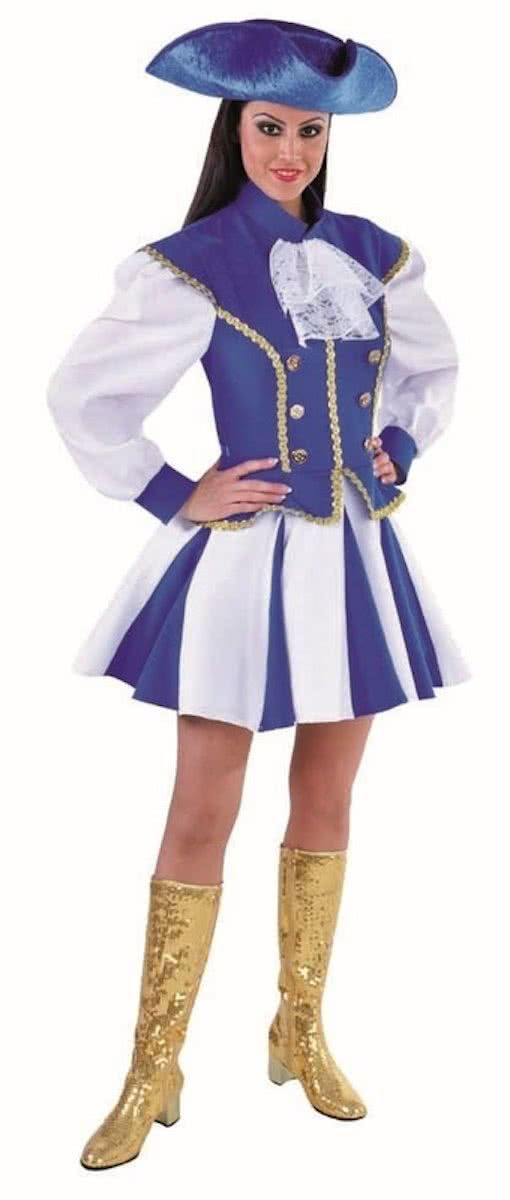 Dansmarieke Majorette verkleedpak Marie-jo-Kleur:Blauw-Maat:XS