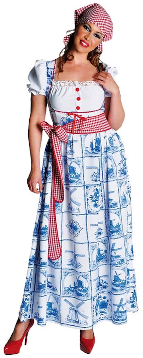 Dirndl delftsblauw-Maat:S