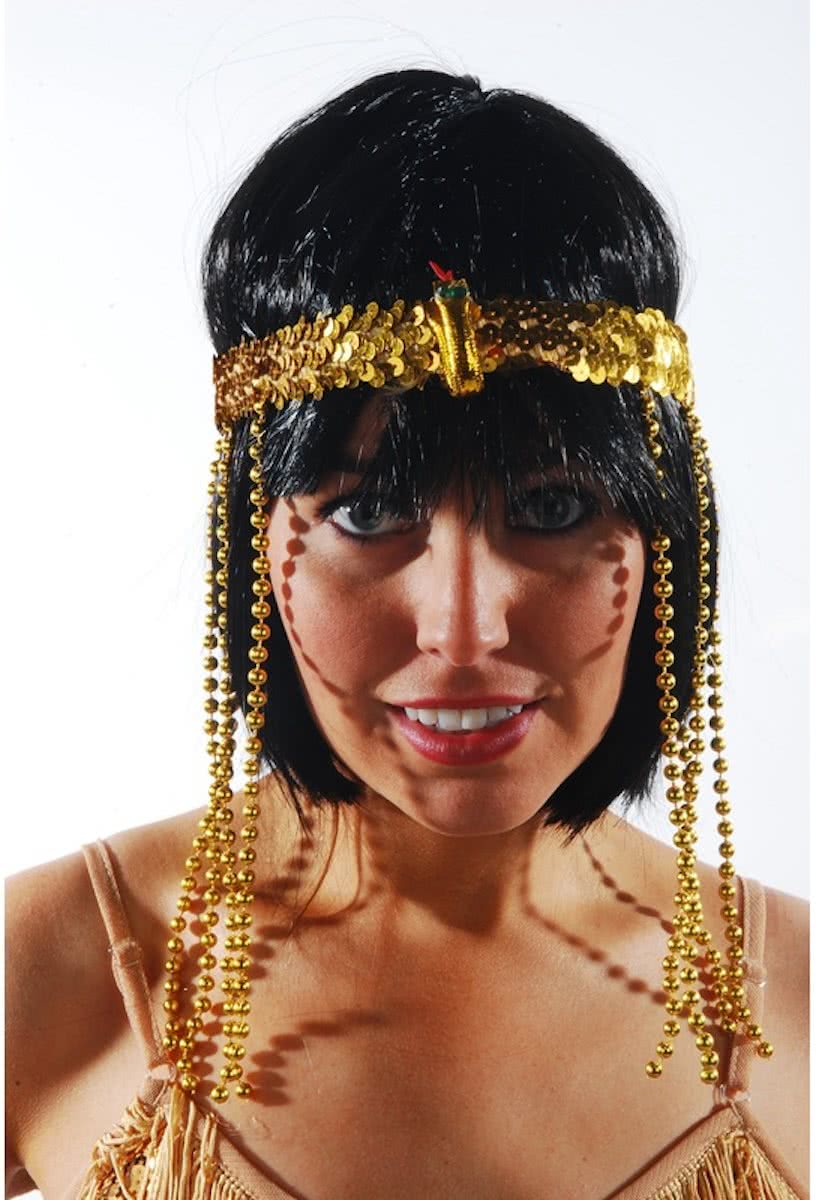 Egyptische gouden hoofdband met slang Cleopatra