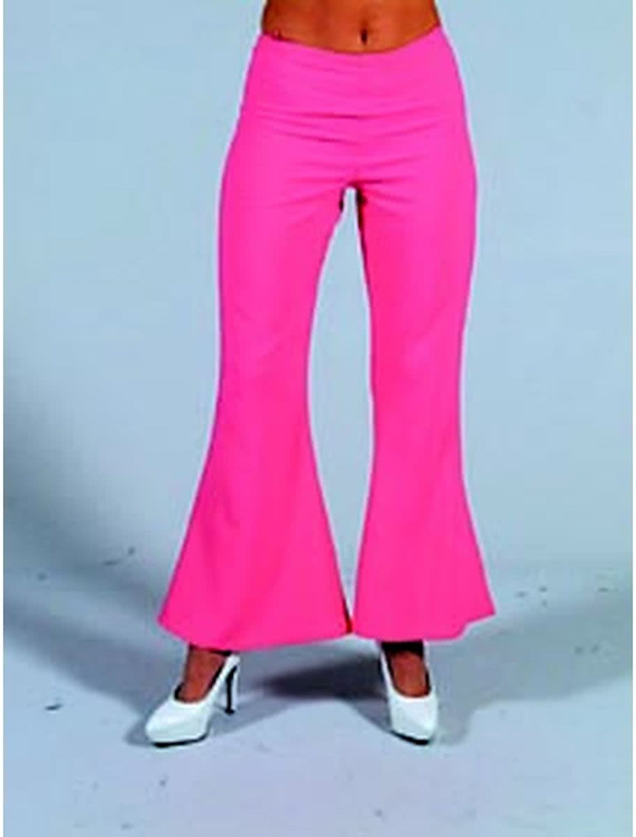 Hippie broek deluxe Pink-Kleur:Fuchsia-Maat:M