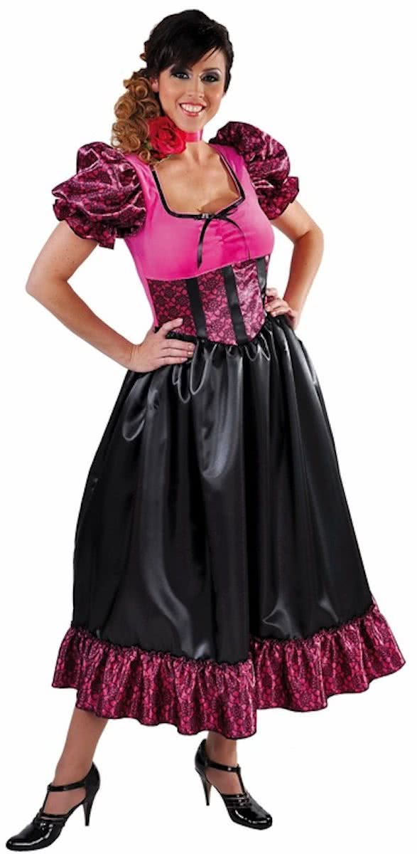 Saloon dame roze-Maat:XS