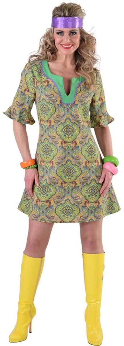 Summer of love hippie verkleed jurk-Maat:XS