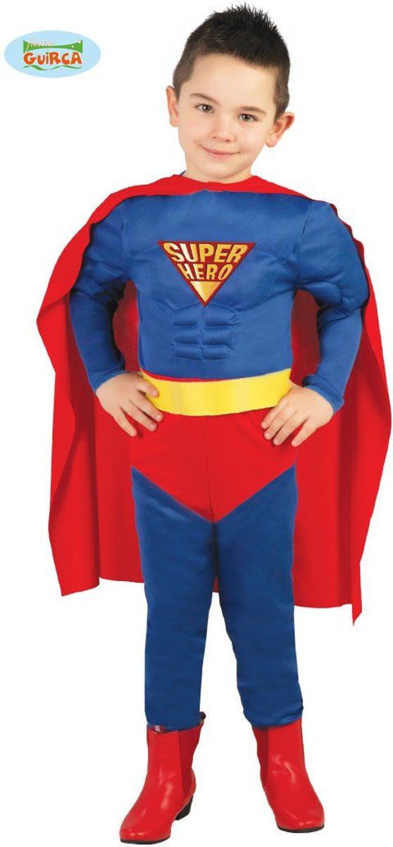 Superman kind carnaval kostuum-Maat:4-6 jaar