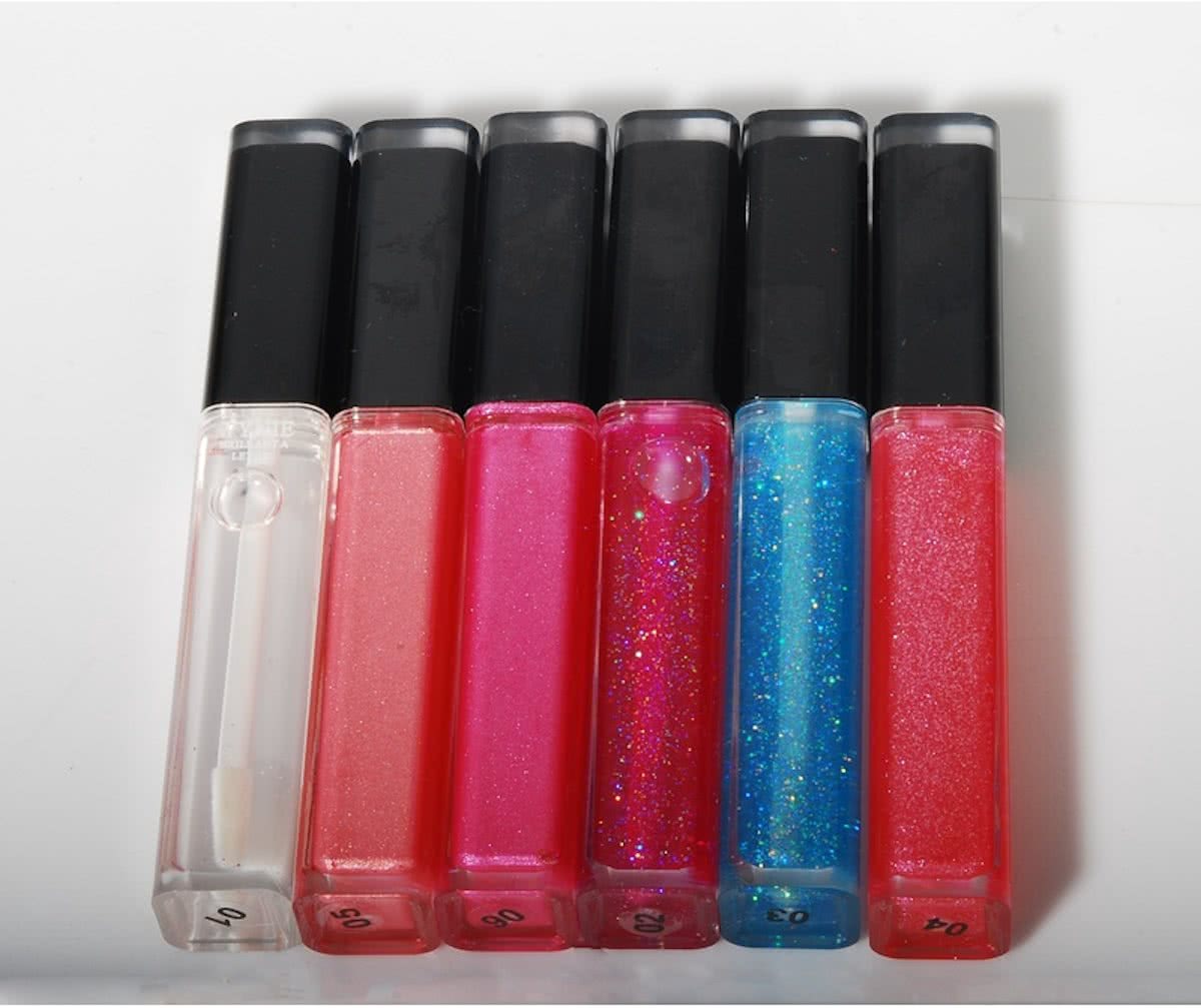 lipgloss glitter verschillende tinten