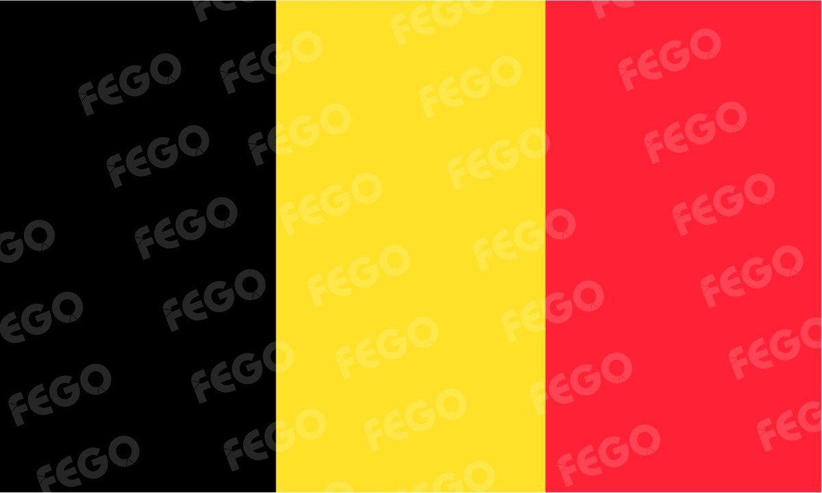 Belgische vlag raamsticker - Voetbal sticker - Rode duivels sticker - 100 x 60 cm - Afneembaar