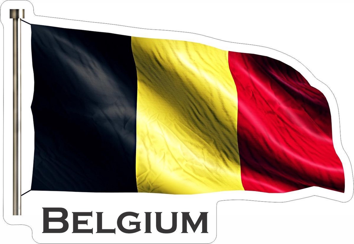 Rode duivels stickers - Bumper stickers Belgische vlag - voetbal stickers - Afneembare stickers - 40 x 80 mm - 20 stuks