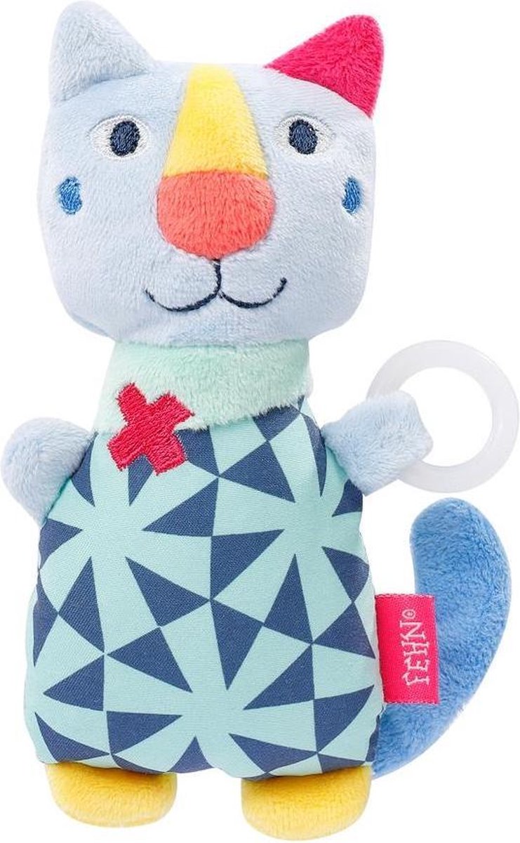 Fehn Knuffel Color Friends Kat Junior 14 Cm Pluche