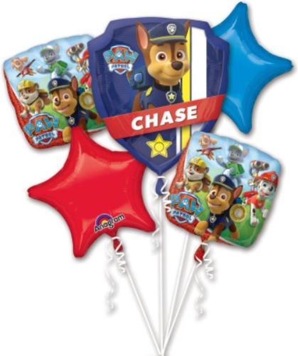 Paw Patrol Ballonnen Set - 5 Delig - Decoratie - Folie Ballonnen