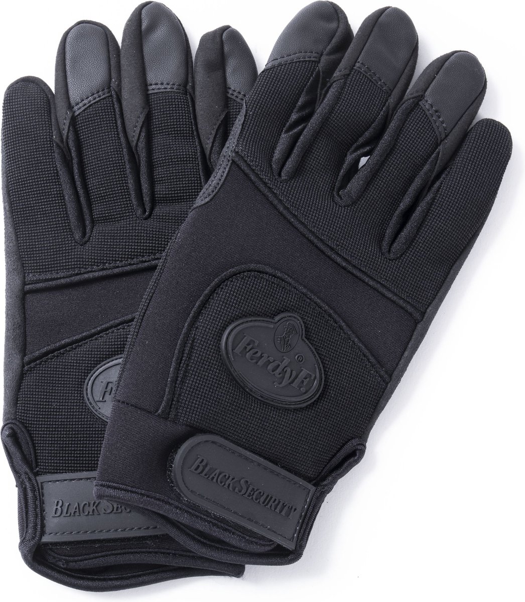 FerdyF. Handschuhe FerdyF. Black Security, M, Farbe schwarz - Handschoenen voor roadies