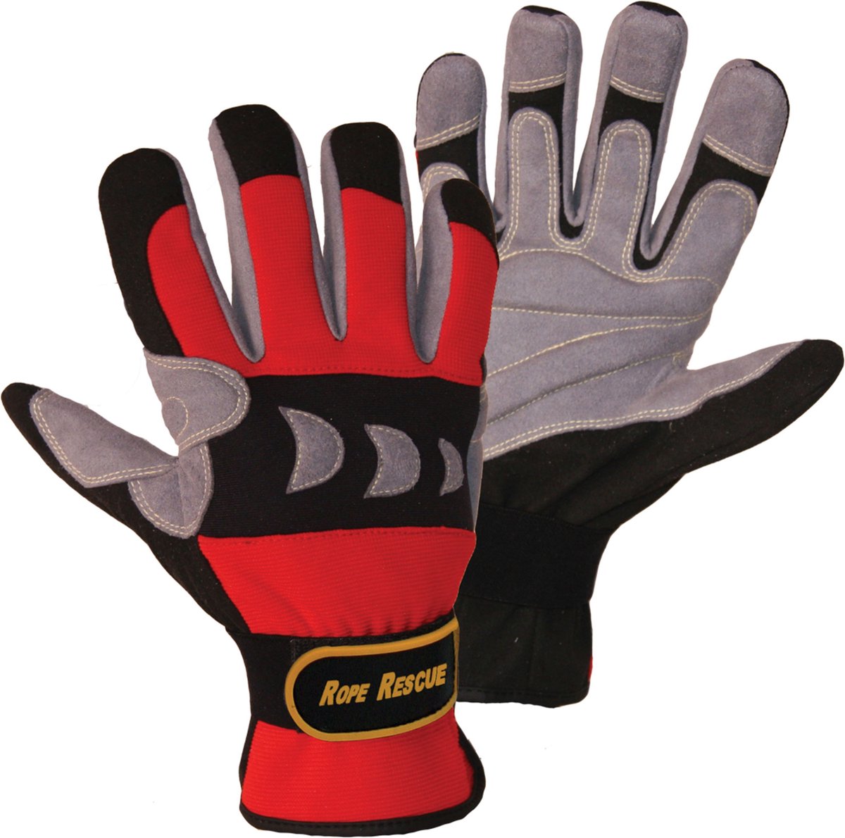 FerdyF. Rope Rescue Gloves S Red-Grey - Handschoenen voor roadies