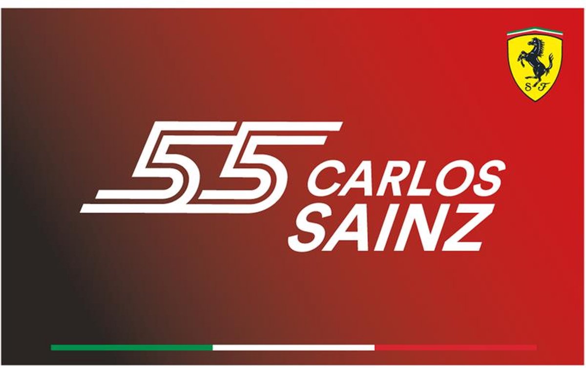 Scuderia Ferrari Carlos Sainz Flag