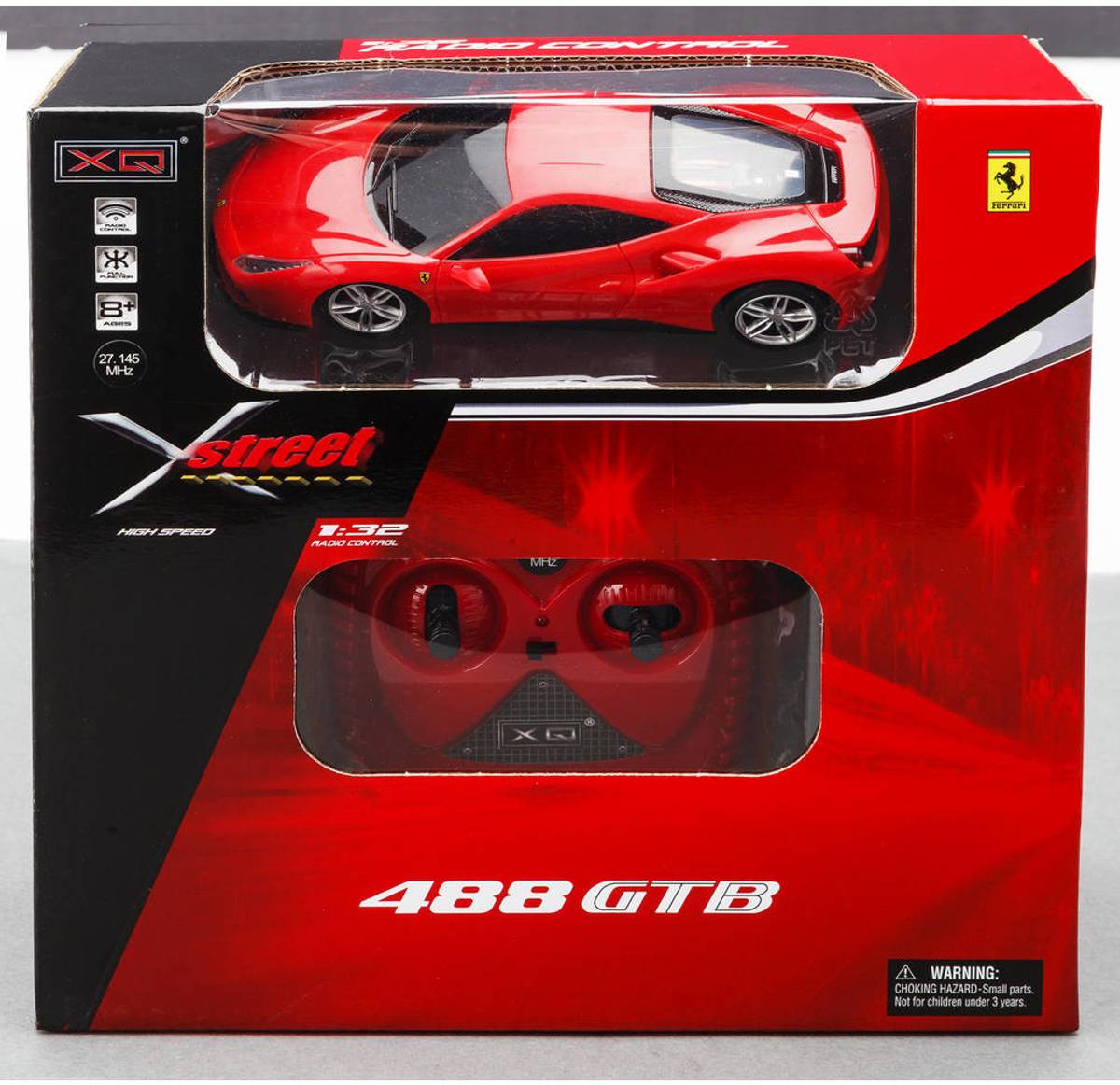 XQ Toys X Street Ferrari 488 GTB 1:32 afstandsbestuurbare auto Remote Controlled rood