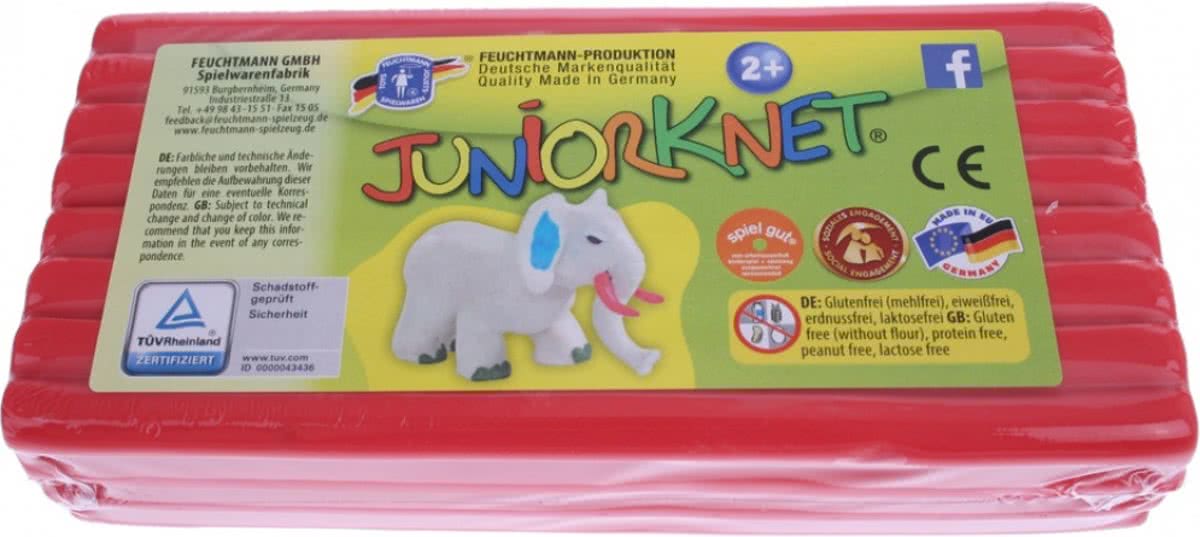 Feuchtmann Juniorknet Klei Jumbo Pack 500 gram Rood