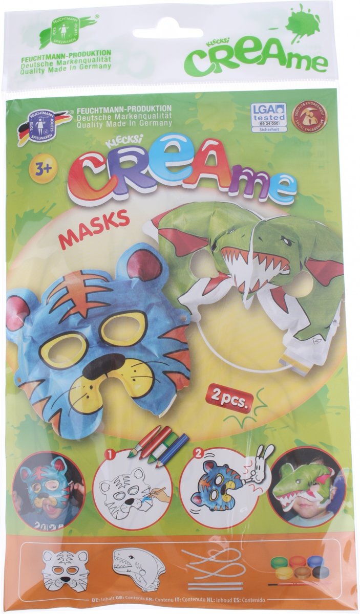 Feuchtmann Klecksi Creame Masks: Tijger En Haai