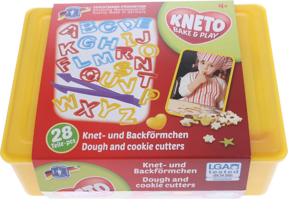 Feuchtmann Kneto Bake & Play Abc Drukvormpjes