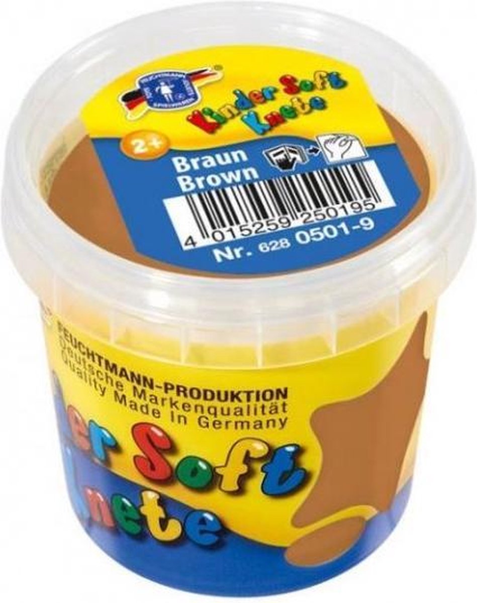 Kinder Soft Knete Basic Klei 150 gram Bruin