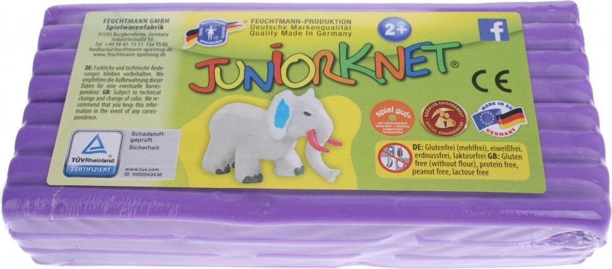 boetseerpasta Juniorknet 500 gram plasticine paars