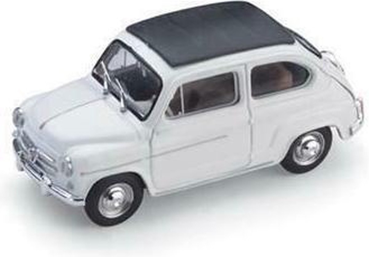 Fiat 600 D Trasformabile Chiusa 1960 Bianco