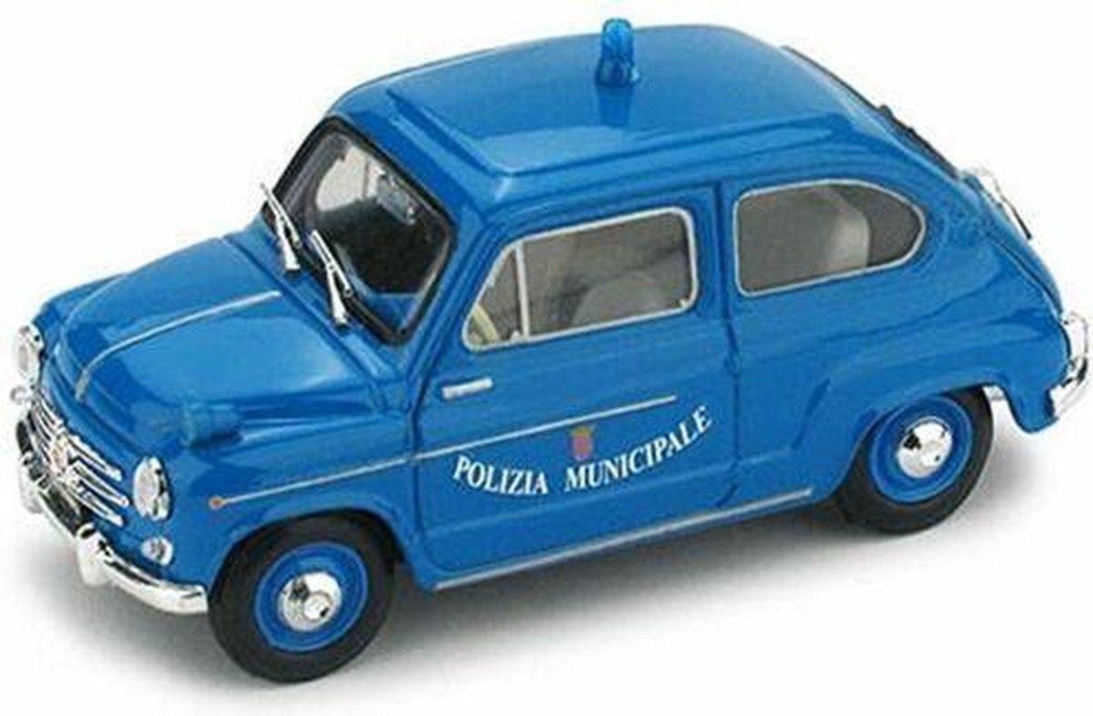 Fiat 600D Polizia Municipale Roma 1960 Blue