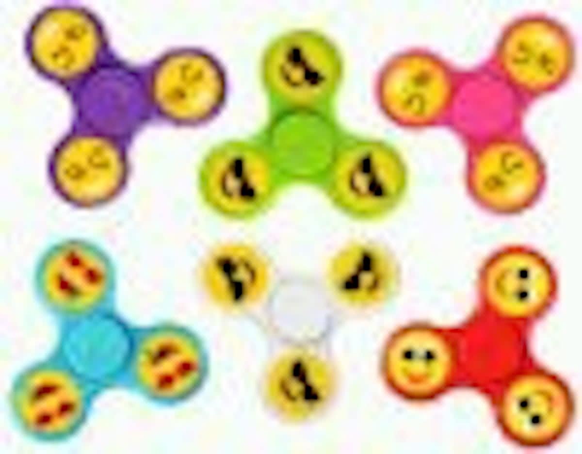 Hand spinner met smileys