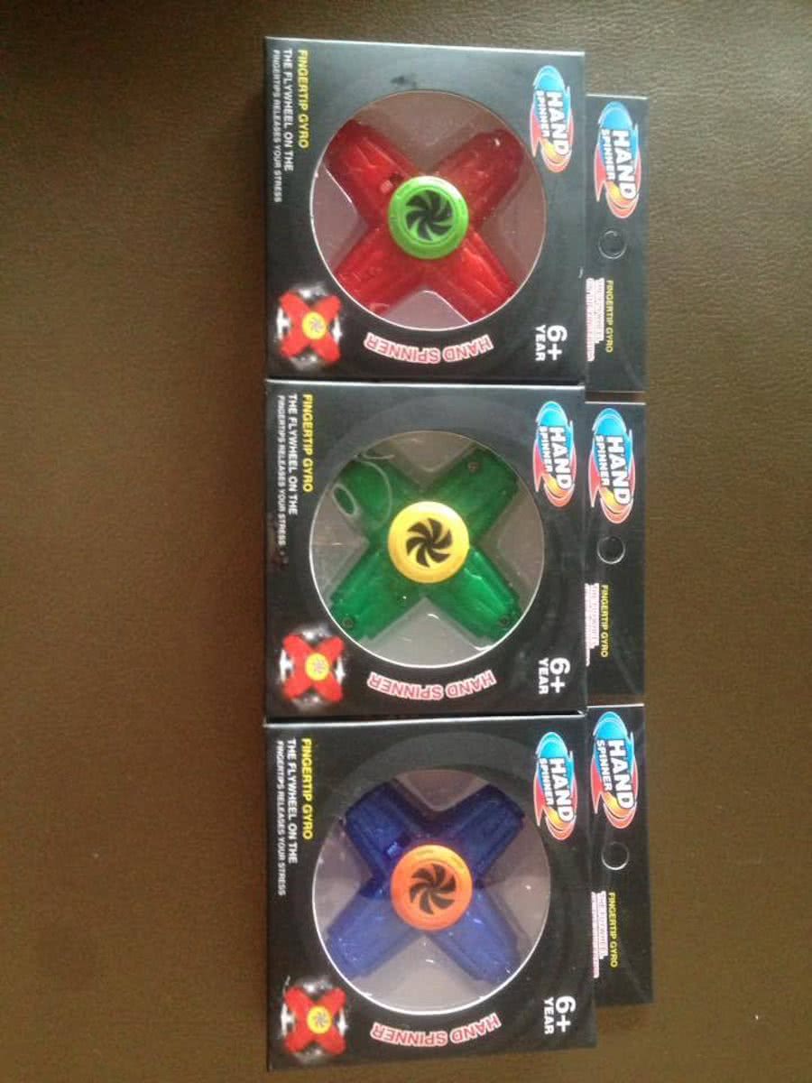 projectiespinner handspinner met licht en projectie fidgetspinner in groen rood of blauw