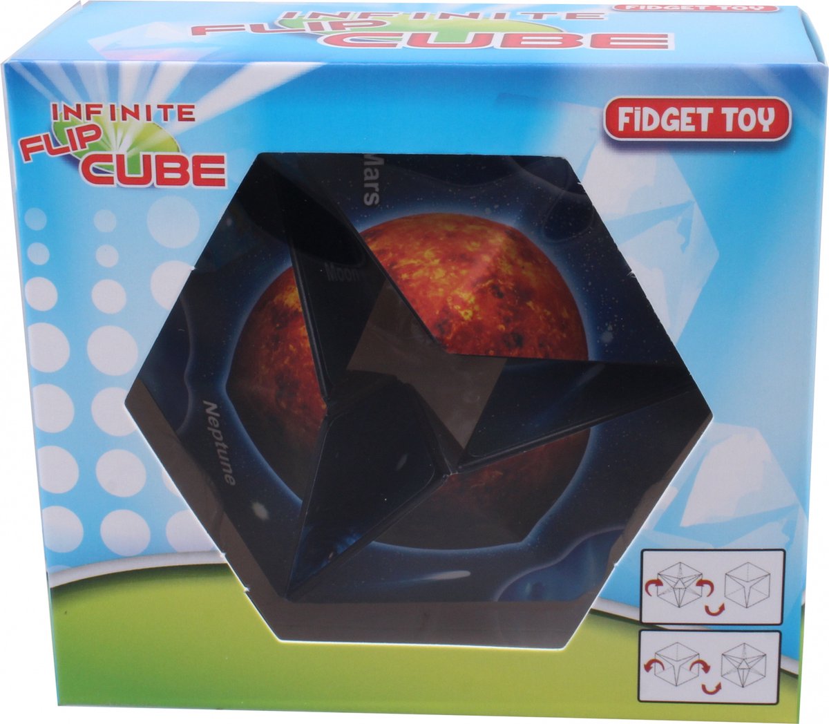 Fidget Mania Fidgetcube Universum Junior 7 X 7 Cm Donkerblauw