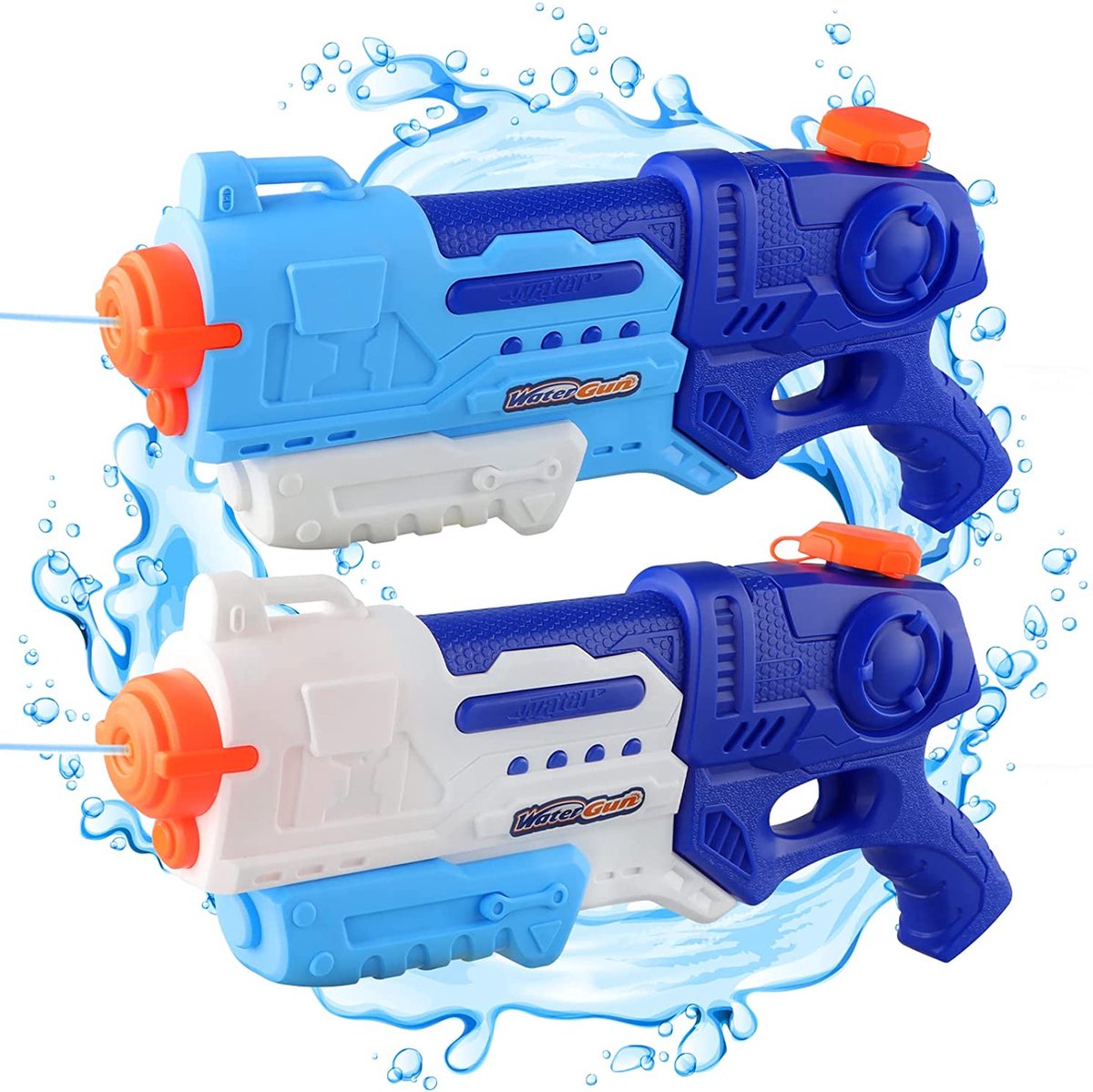 Fidgy - Duo Pack Waterpistool XXL - 38cm - 900cc - Vergelijkbaar met Super Soaker