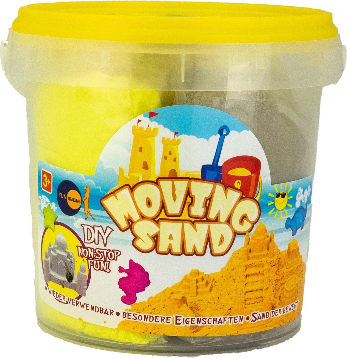 Kinetisch Zand - Moving Sand - 1KG - 2 kleuren Geel / Zand