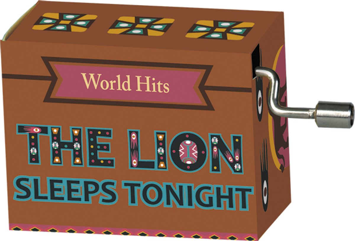 Muziekdoosje wereldhits met melodie van The lion sleeps tonight