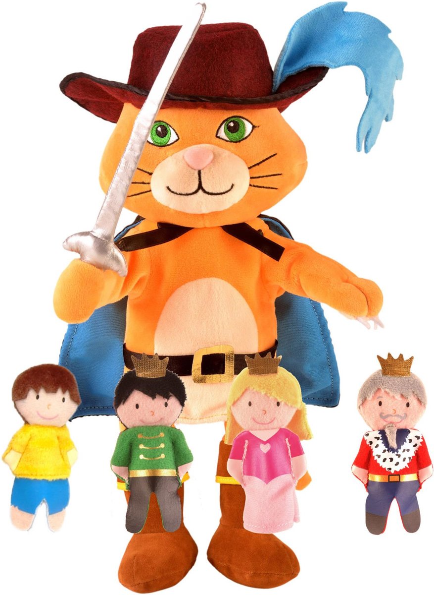   Puss in Boots Hand & Finger Puppet Set