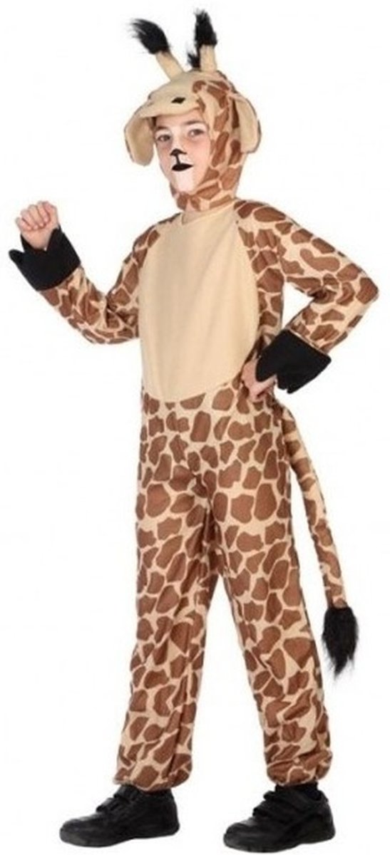 Dierenpak giraffe onesie verkleedset/kostuum voor kinderen - carnavalskleding - voordelig geprijsd 116 (5-6 jaar)