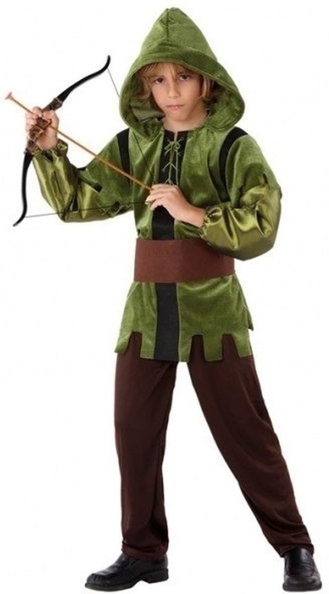 Robin Hood kostuum 3-delig voor kinderen - Verkleedkleding - Carnaval 128 (7-9 jaar)