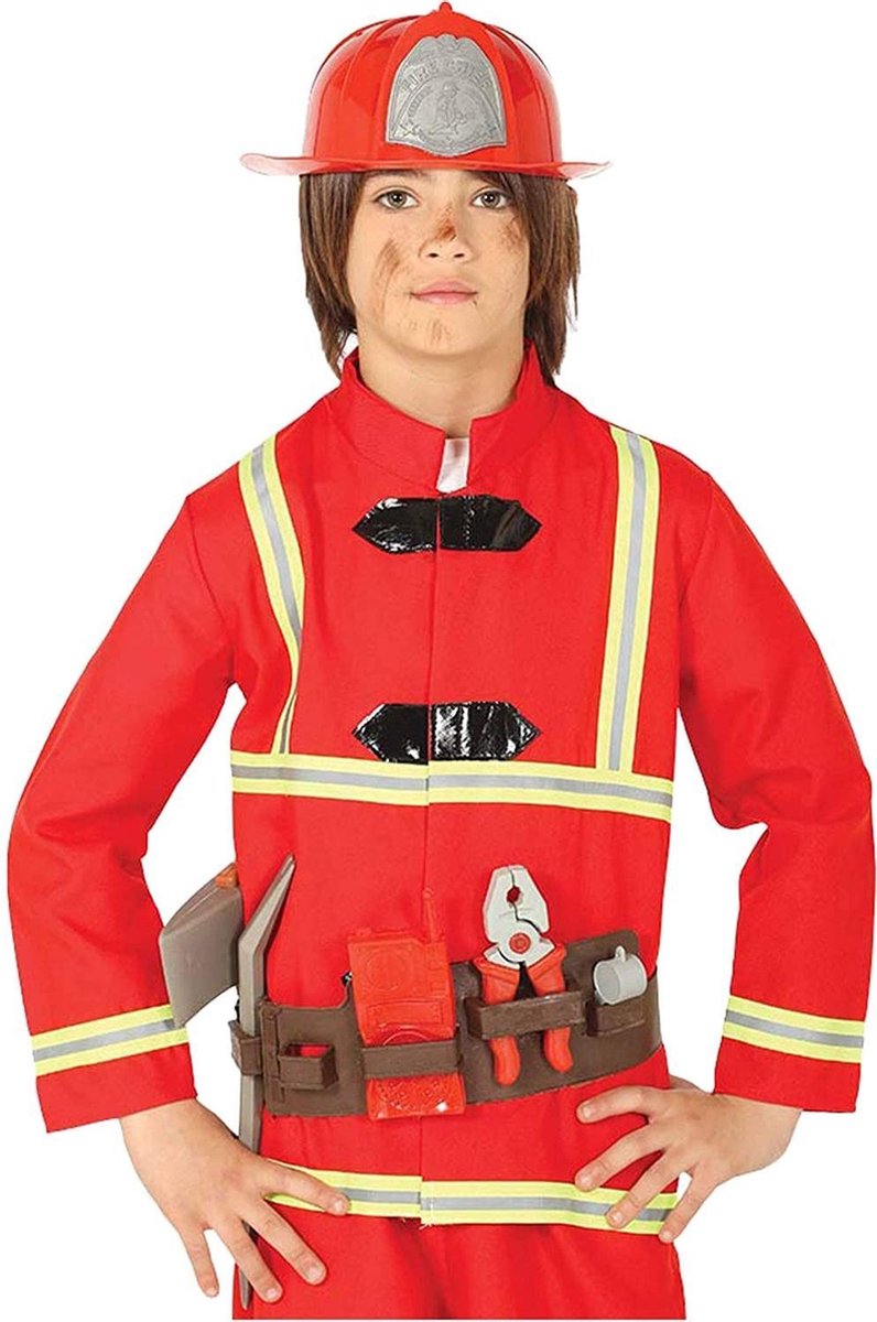 Fiestas Guirca Accessoireset Brandweer Junior Pvc Rood One-size