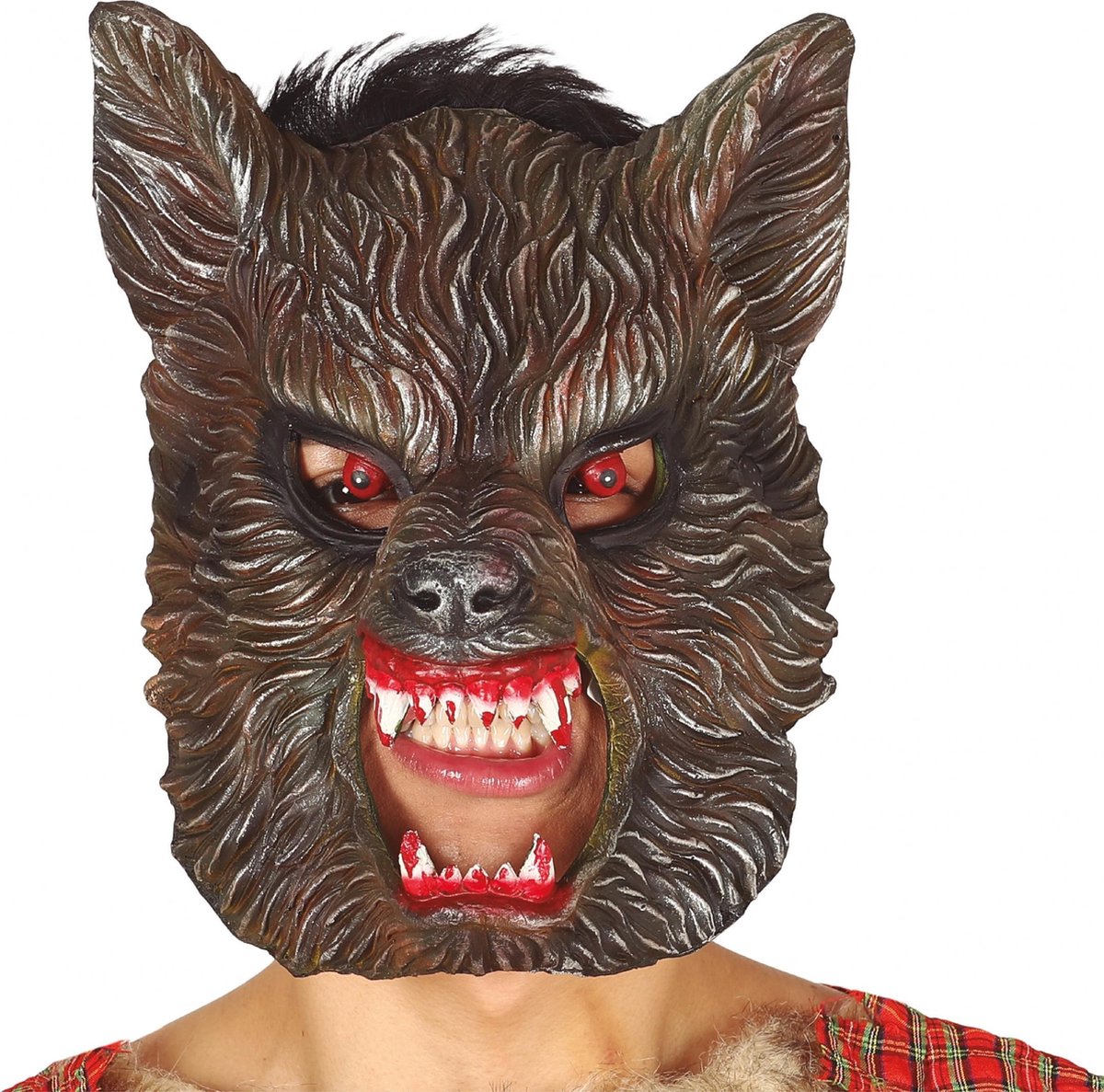 Fiestas Guirca Gezichtsmasker Wolf Foam Bruin One-size