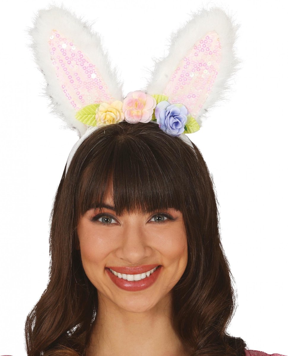 Fiestas Guirca Haarband Bunny Dames Polyester Wit One-size