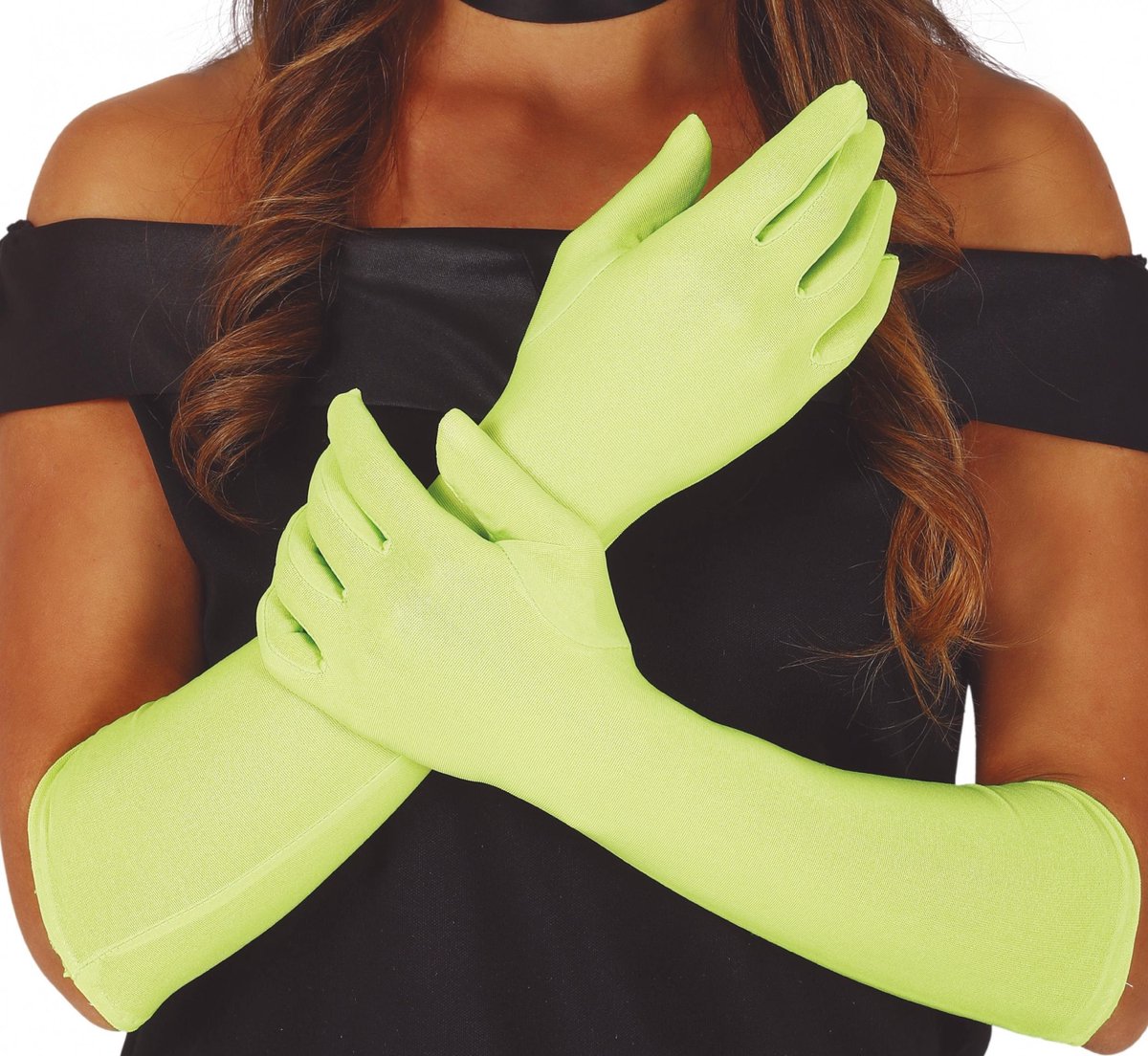 Fiestas Guirca Handschoenen Dames 42 Cm Polyester Lime