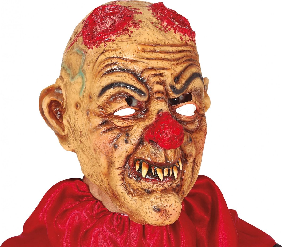 Fiestas Guirca Hoofdmasker Clown Bloederig Latex One-size