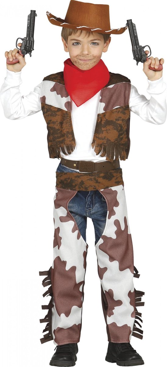 Fiestas Guirca Kostuum Cowboy Jongens Polyester Bruin Mt 104-110