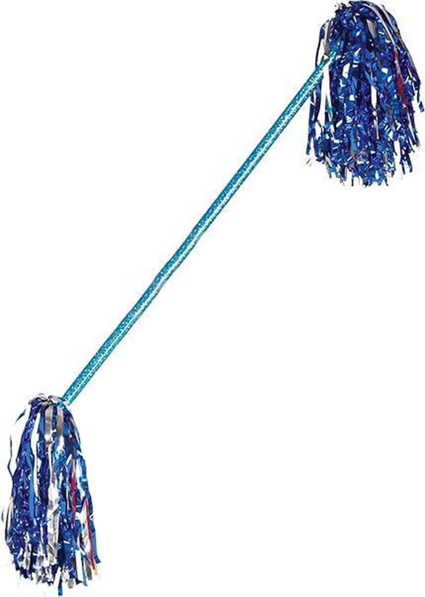 Fiestas Guirca Majorettestok Slingers 60 Cm Blauw