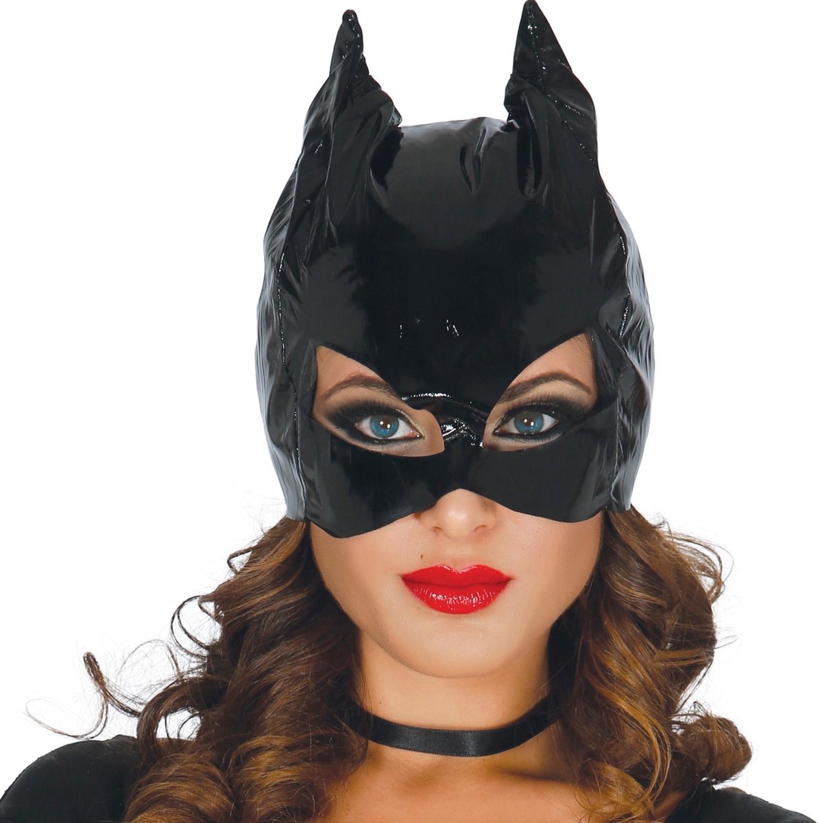 Fiestas Guirca Masker Kat Dames Vinyl Zwart One-size