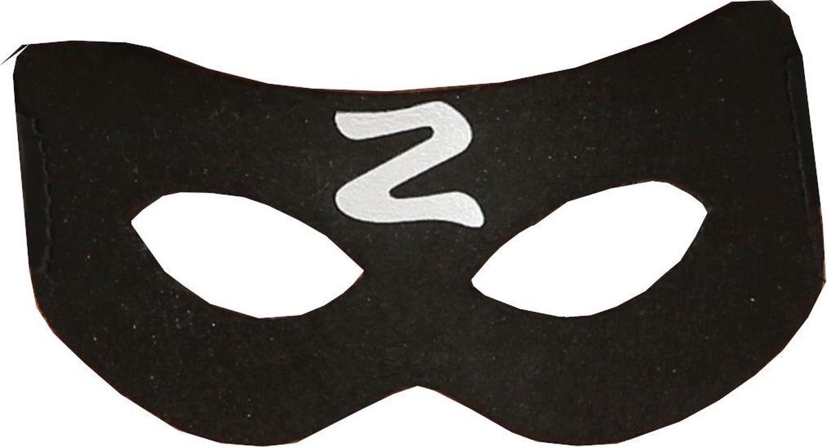 Fiestas Guirca Masker Zorro Polyester Zwart One-size