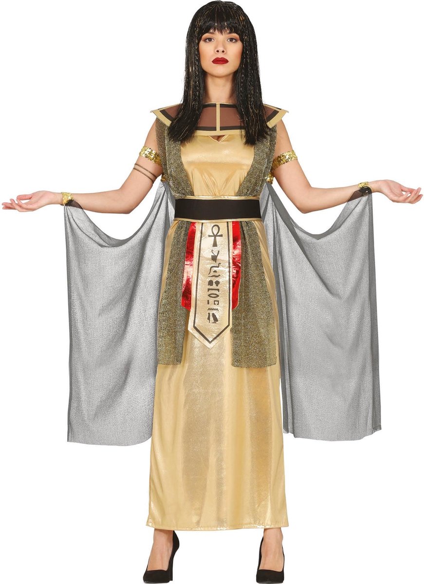 Fiestas Guirca Verkleedjurk Cleopatra Dames Polyester Goud Mt L