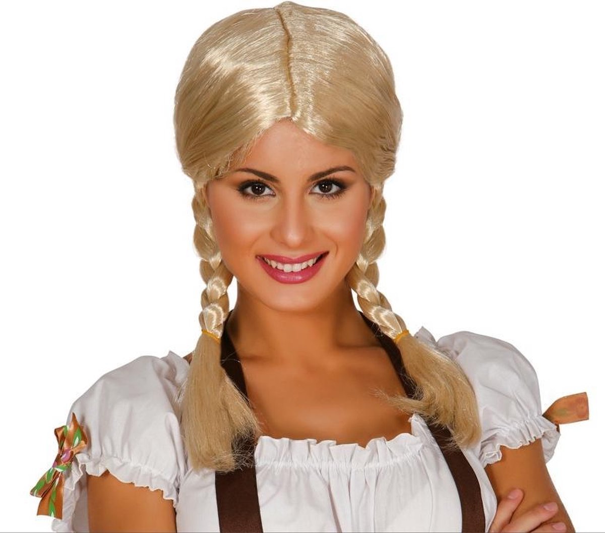 Fiestas Guirca Verkleedpruik Oktoberfest Dames Synthetisch Blond