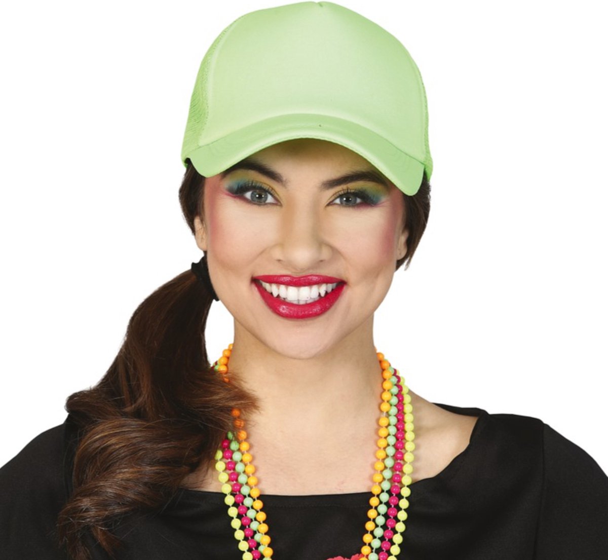 Neon groene cap