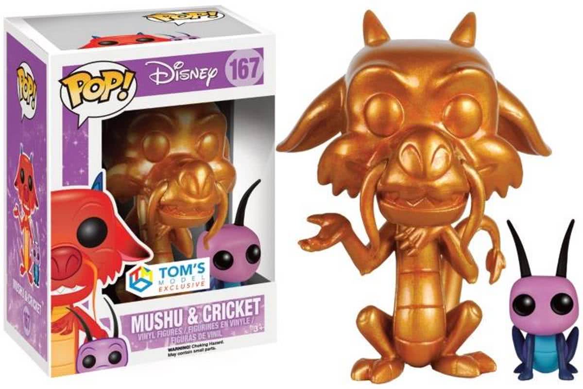 DISNEY - Bobble Head POP N° 167 - Metallic Mushu and Cri-Kee (LIMITED)