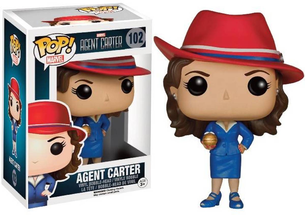 MARVEL - Bobble Head POP N° 102 - Agent Carter with Gold Orb (LIMITED)