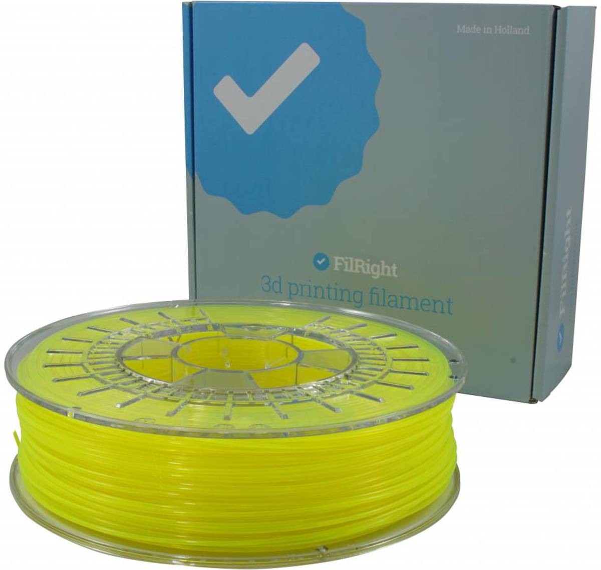 FilRight Pro PLA+ - 1.75mm - 750 g - Geel Fluor